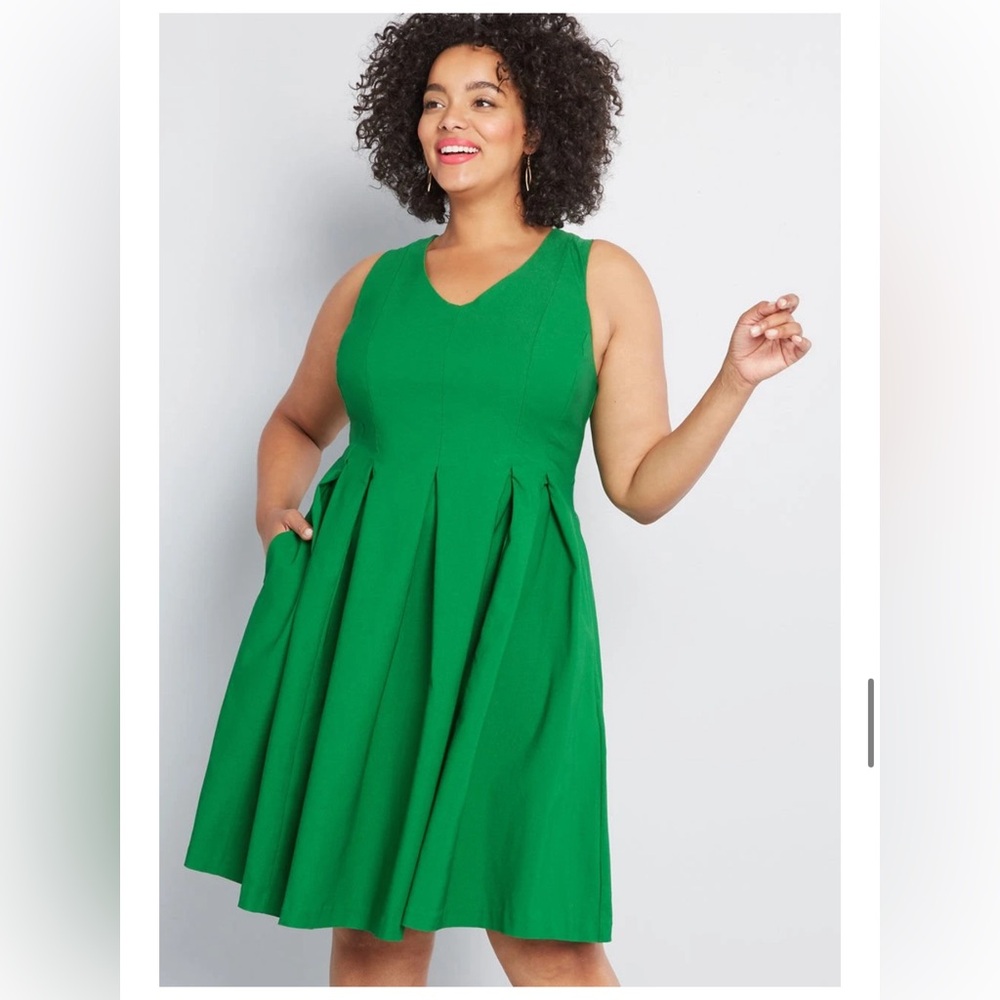 ModCloth Pleated Dress